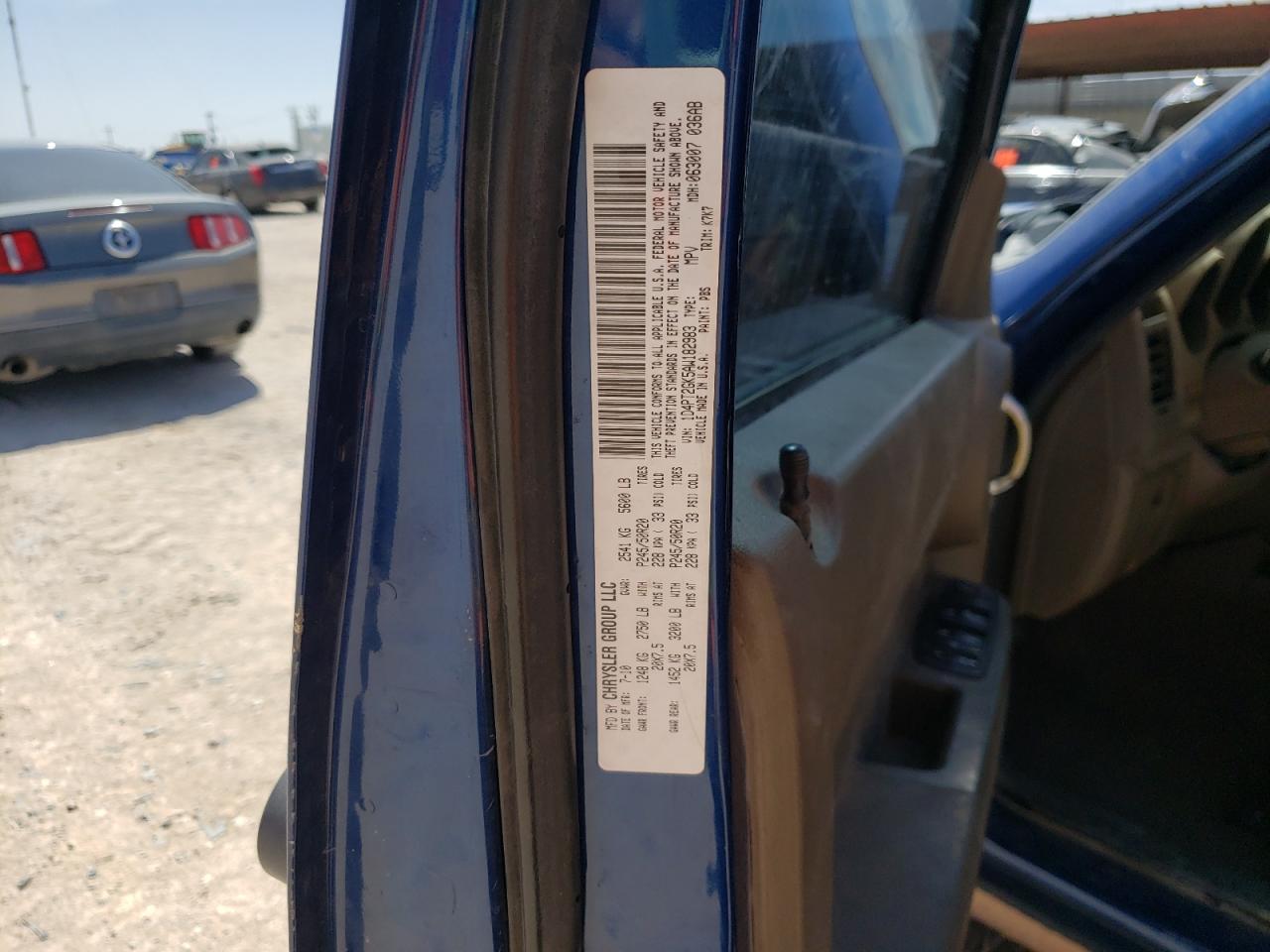 Photo 10 from auction – 2010 DODGE NITRO SE with VIN 1D4PT2GK5AW182983