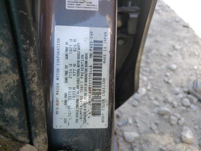 Photo 10 from auction – 2012 MAZDA 3 I with VIN JM1BL1V81C1578448