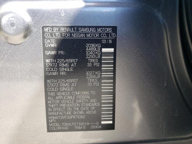 Photo 10 from auction – 2016 NISSAN ROGUE S with VIN KNMAT2MT3GP671062