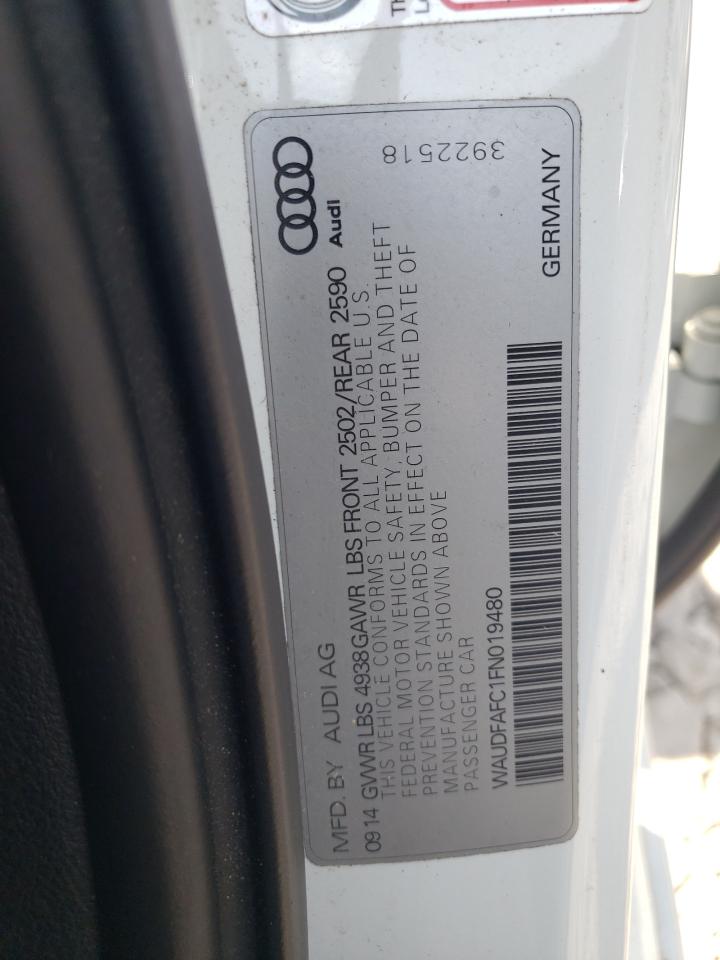 Photo 10 from auction – 2015 AUDI A6 PREMIUM with VIN WAUDFAFC1FN019480