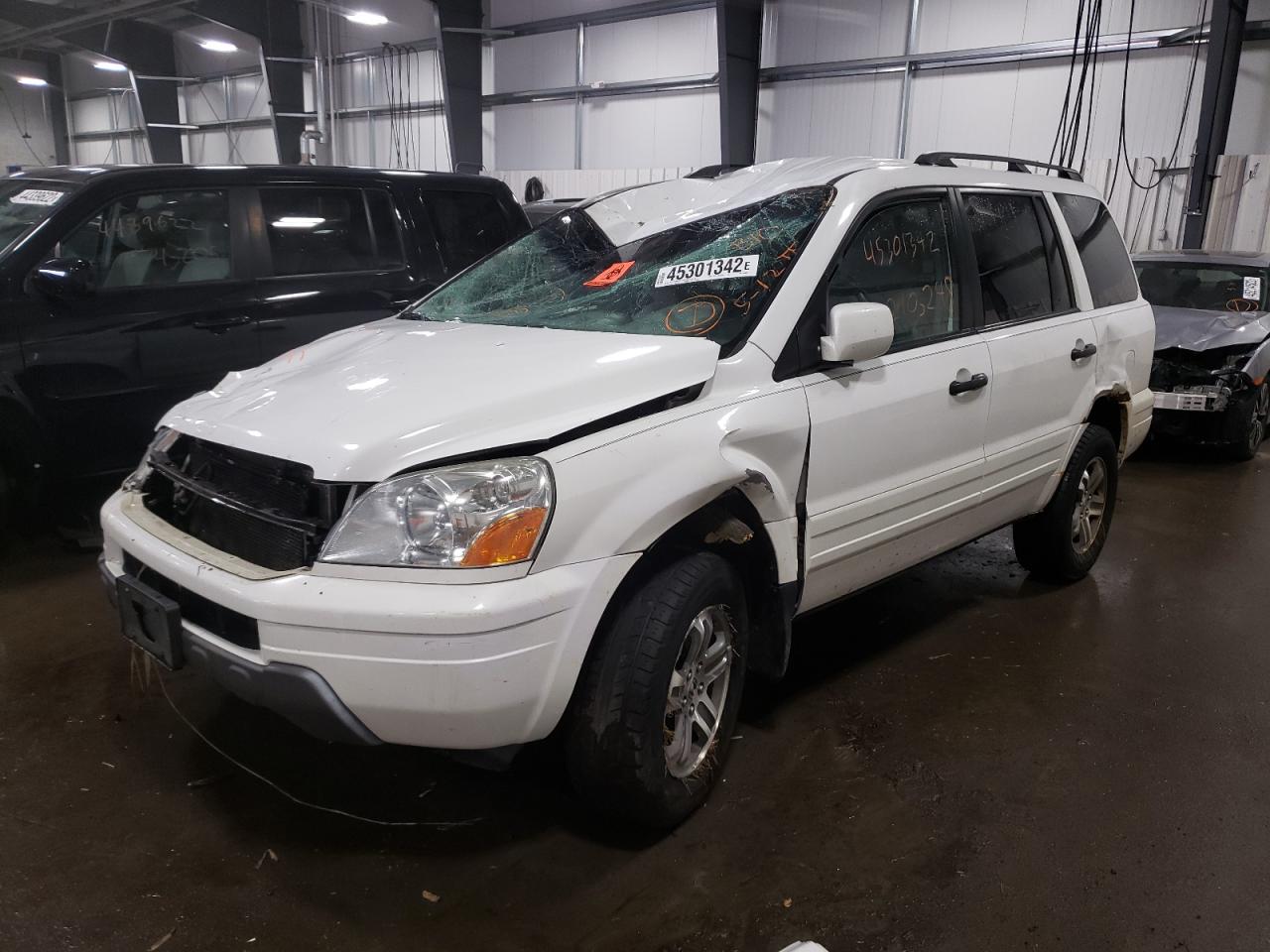 Photo 2 from auction – 2004 HONDA PILOT EXL with VIN 2HKYF18674H506322