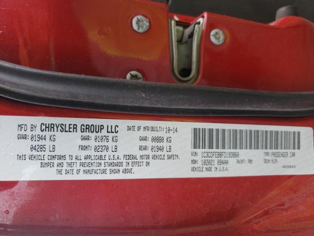 Photo 10 from auction – 2015 DODGE DART GT with VIN 1C3CDFEB8FD193860