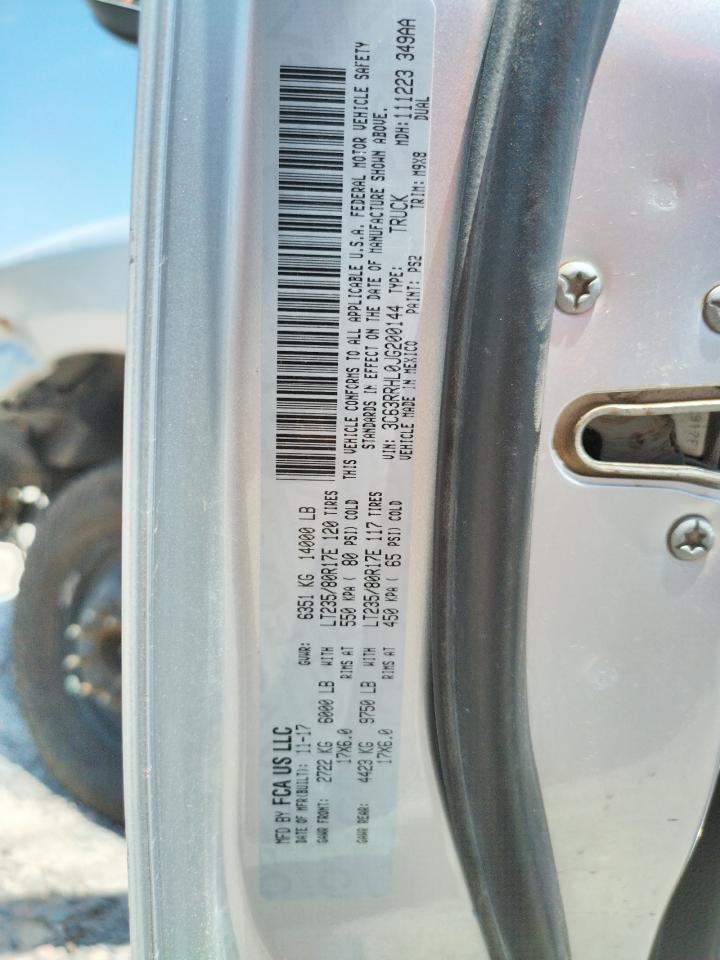 Photo 10 from auction – 2018 RAM 3500 SLT with VIN 3C63RRHL0JG200144