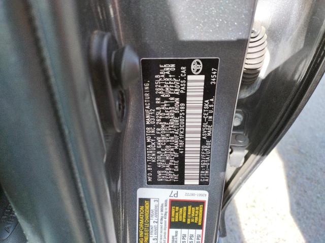 Photo 10 from auction – 2012 TOYOTA CAMRY BASE with VIN 4T1BF1FK3CU075189