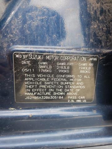 Photo 10 from auction – 2011 SUZUKI SX4 with VIN JS2YB5A32B6305184