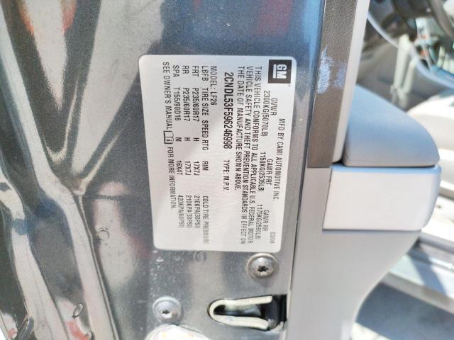 Photo 10 from auction – 2009 CHEVROLET EQUINOX LT with VIN 2CNDL53F596246998