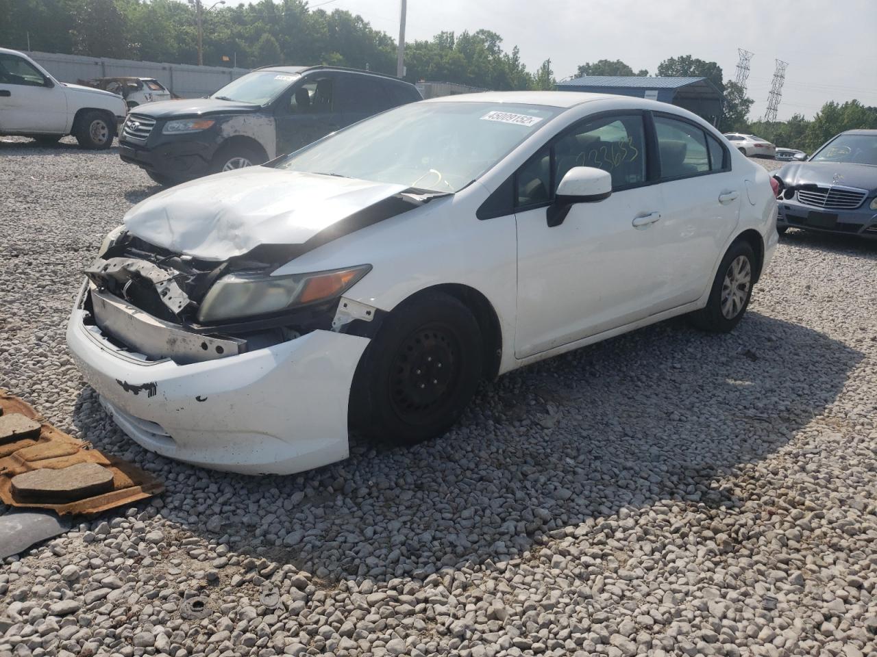 Photo 2 from auction – 2012 HONDA CIVIC LX with VIN 19XFB2F55CE329453