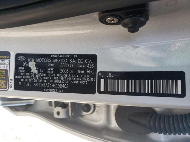 KIA FORTE LX 2017 with VIN 3KPFK4A74HE158402 - Photo from auction