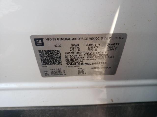 Photo 10 from auction – 2020 CHEVROLET BLAZER 1LT with VIN 3GNKBBRA9LS659399