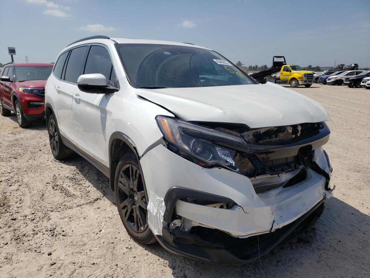 Photo 1 from auction – 2021 HONDA PILOT SE with VIN 5FNYF6H22MB006660