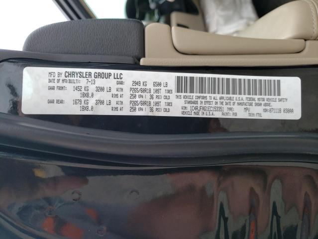 Photo 10 from auction – 2014 JEEP GRAND CHER with VIN 1C4RJFAG1EC153351