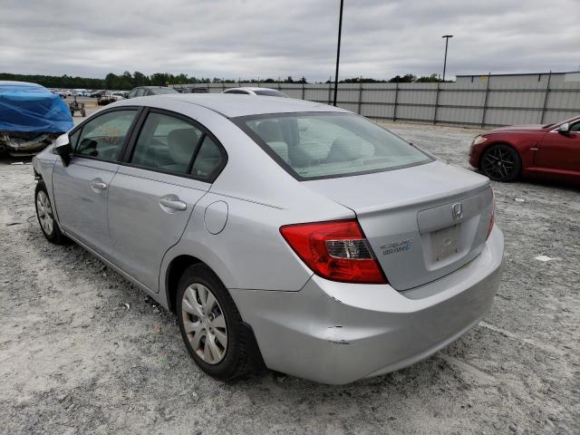 Photo 3 from auction – 2012 HONDA CIVIC LX with VIN 2HGFB2F52CH598421