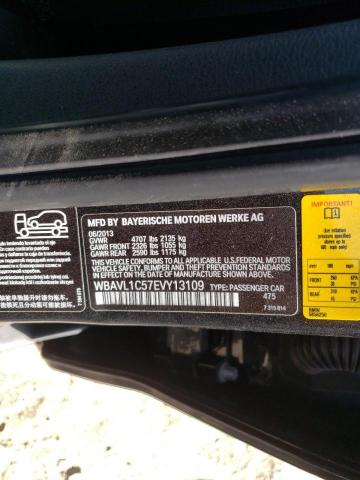 Photo 10 from auction – 2014 BMW X1 XDRIVE2 with VIN WBAVL1C57EVY13109