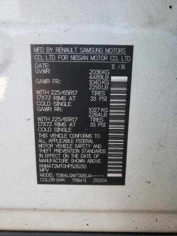 Zdjęcie 10 z aukcji – 2017 NISSAN ROGUE S z VIN KNMAT2MT0HP526210