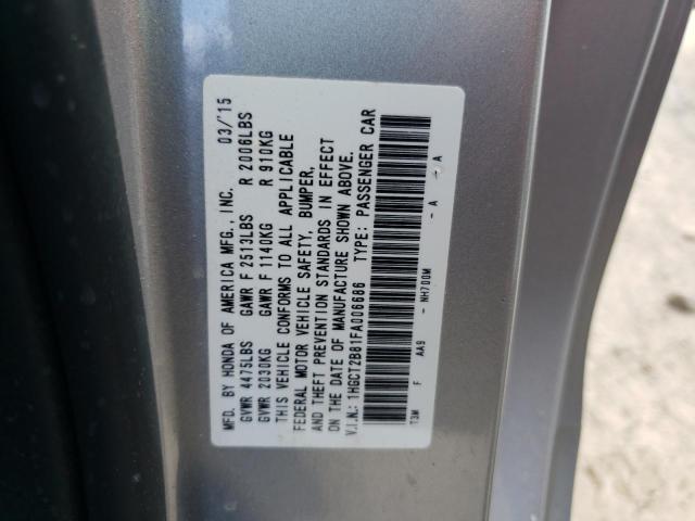Photo 10 from auction – 2015 HONDA ACCORD EXL with VIN 1HGCT2B81FA006686