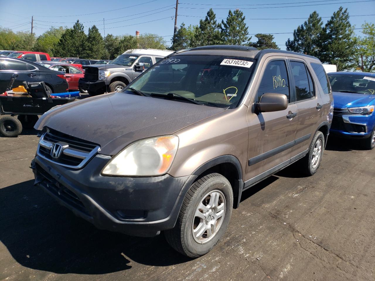 Photo 2 from auction – 2003 HONDA CR-V EX with VIN JHLRD788X3C019563