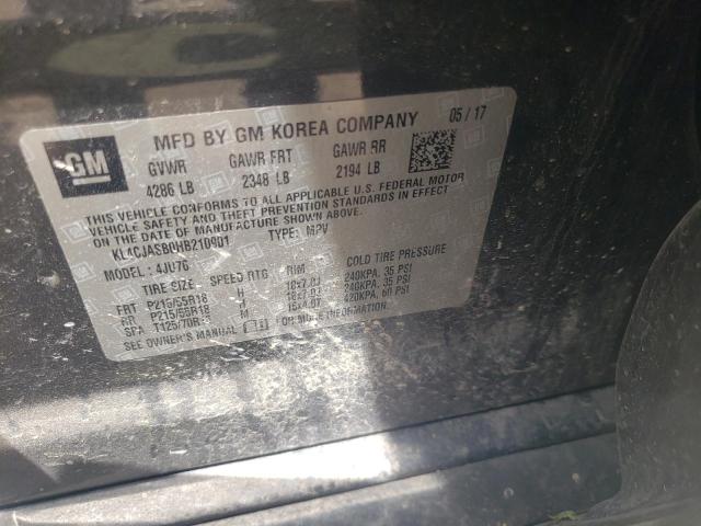 Photo 10 from auction – 2017 BUICK ENCORE PRE with VIN KL4CJASB0HB210901