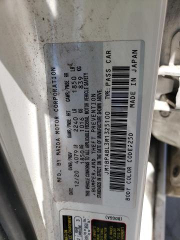 Photo 10 from auction – 2021 MAZDA 3 SELECT with VIN JM1BPABL3M1325100