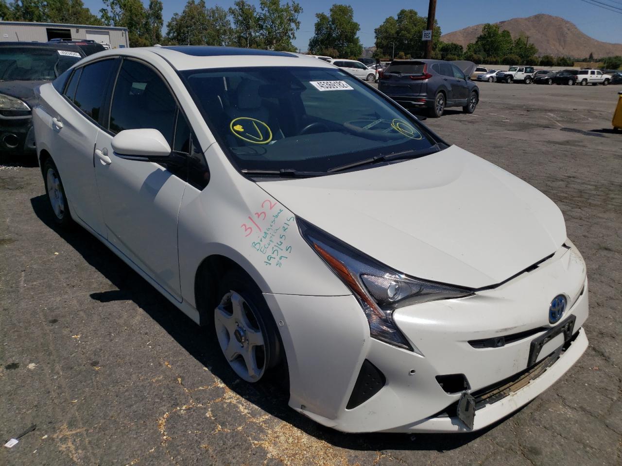 TOYOTA PRIUS 2016 with VIN JTDKARFU0G3020360 - Photo from auction