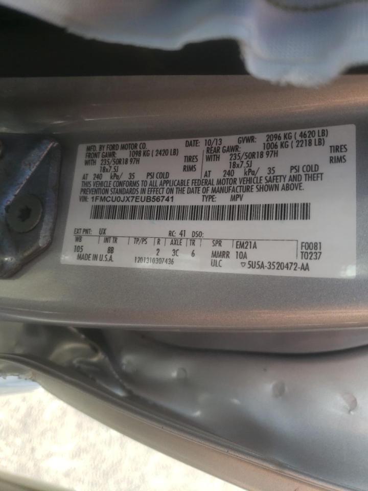 Photo 10 from auction – 2014 FORD ESCAPE TIT with VIN 1FMCU0JX7EUB56741