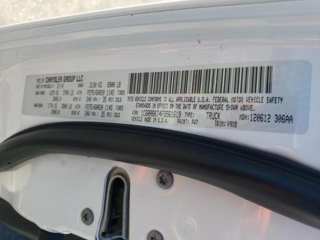 Photo 10 from auction – 2015 RAM 1500 ST with VIN 1C6RR6KT4FS561619