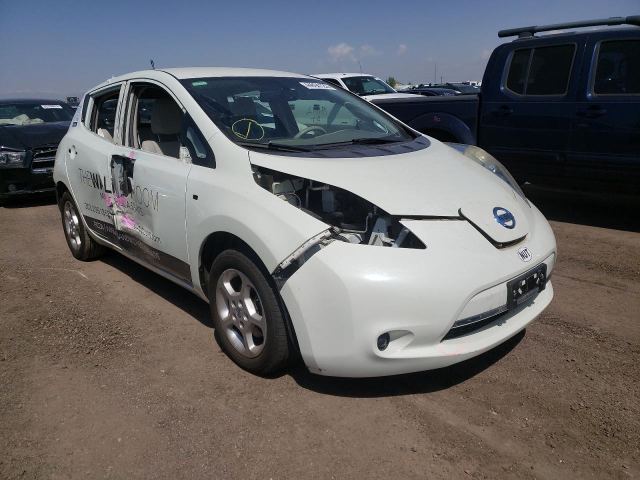 NISSAN LEAF SV 2012 with VIN JN1AZ0CP5CT021516 - Photo from auction