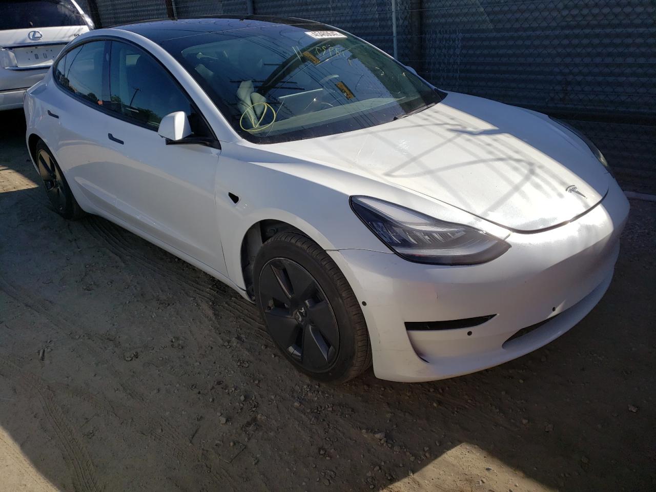 TESLA MODEL 3 2021 with VIN 5YJ3E1EA8MF996516 - Photo from auction