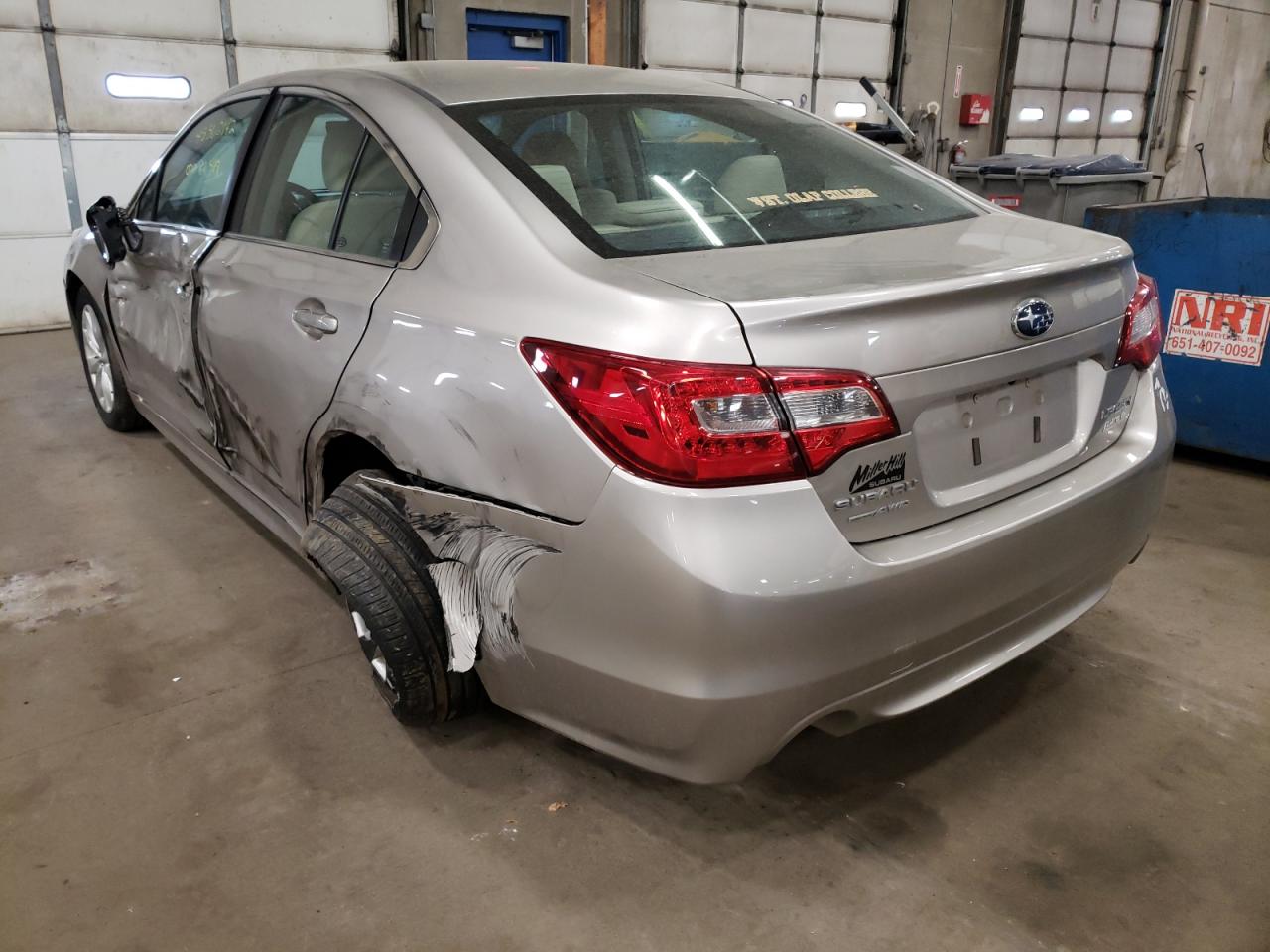 Photo 3 from auction – 2017 SUBARU LEGACY 2.5 with VIN 4S3BNAB69H3008013