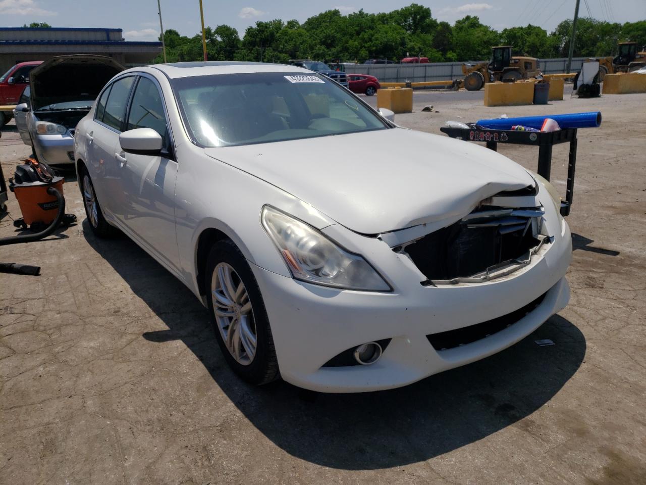 INFINITI G25 BASE 2012 with VIN JN1DV6AP7CM701202 - Photo from auction