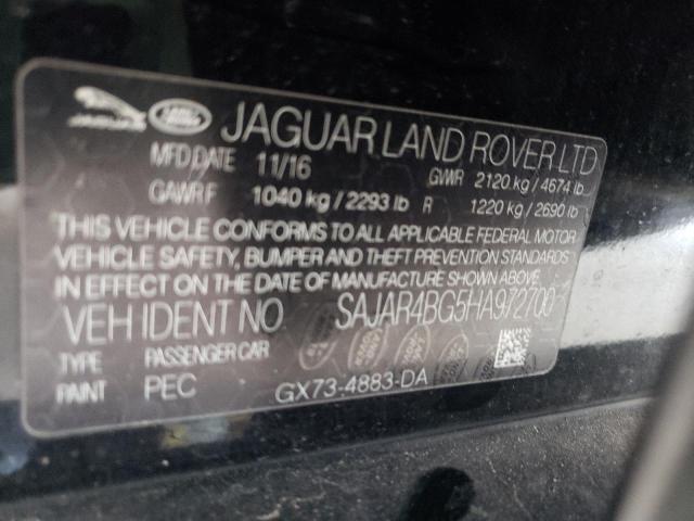 Photo 10 from auction – 2017 JAGUAR XE with VIN SAJAR4BG5HA972700