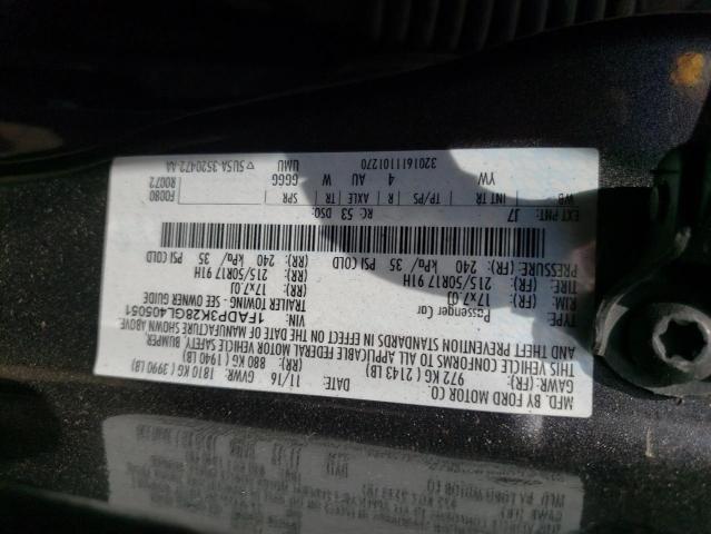 Photo 10 from auction – 2016 FORD FOCUS SE with VIN 1FADP3K28GL405051
