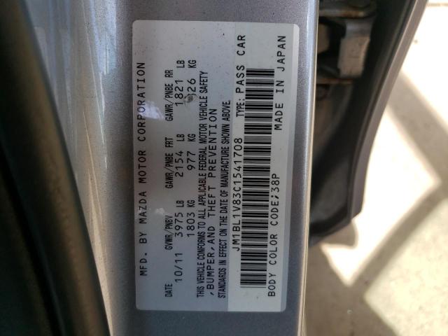 MAZDA 3 I 2012 with VIN JM1BL1V83C1541708 - Photo from auction