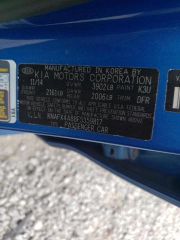 Photo 10 from auction – 2015 KIA FORTE EX with VIN KNAFX4A88F5359817