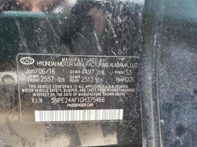 Photo 10 from auction – 2016 HYUNDAI SONATA SE with VIN 5NPE24AF1GH375466