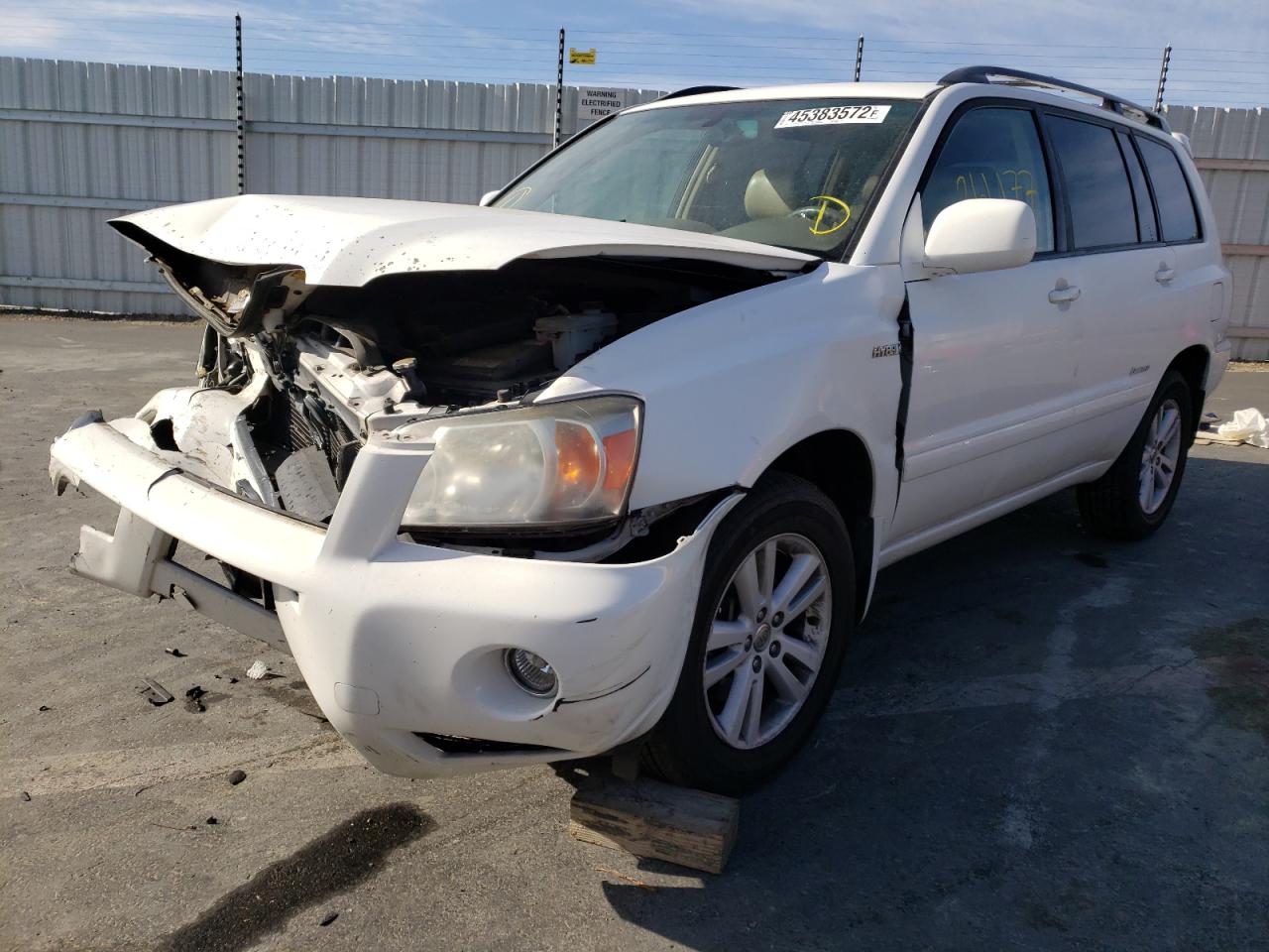 Photo 2 from auction – 2007 TOYOTA HIGHLANDER with VIN JTEDW21A670018995