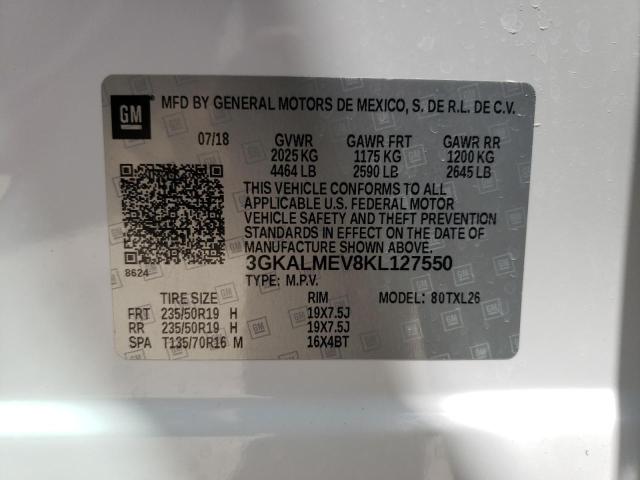 Photo 10 from auction – 2019 GMC TERRAIN SL with VIN 3GKALMEV8KL127550