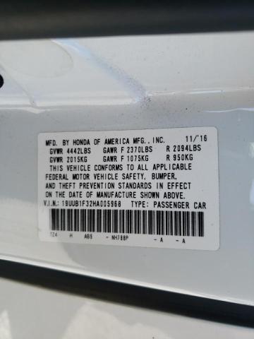 Photo 10 from auction – 2017 ACURA TLX with VIN 19UUB1F32HA005968