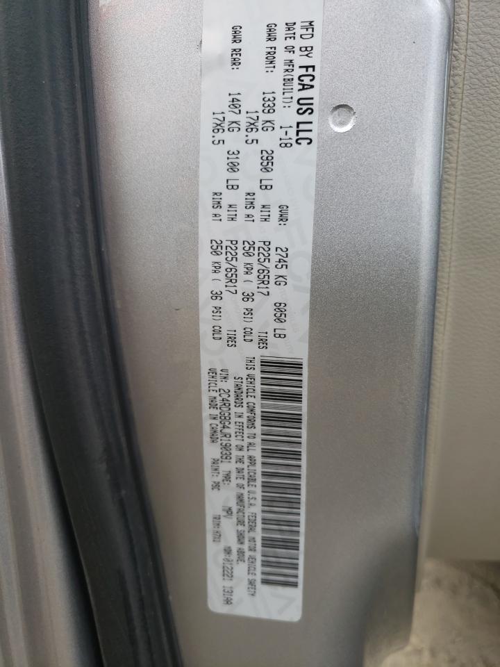 Photo 10 from auction – 2018 DODGE GRAND CARA with VIN 2C4RDGBG4JR190391