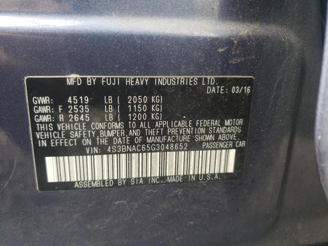 Photo 10 from auction – 2016 SUBARU LEGACY 2.5 with VIN 4S3BNAC65G3048652