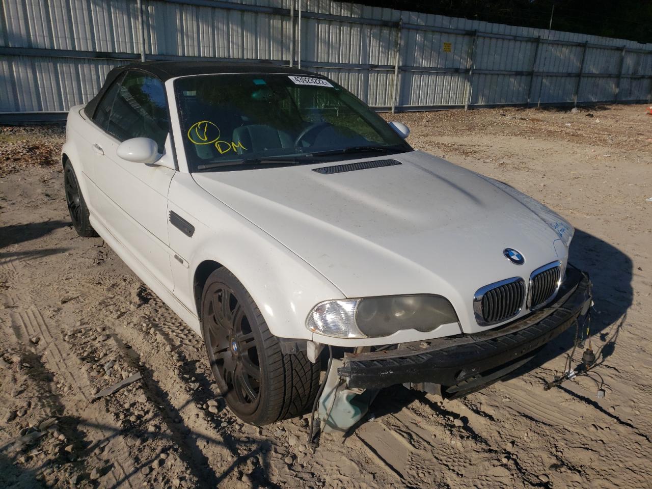 BMW M3 2003 with VIN WBSBR93453PK01236 - Photo from auction