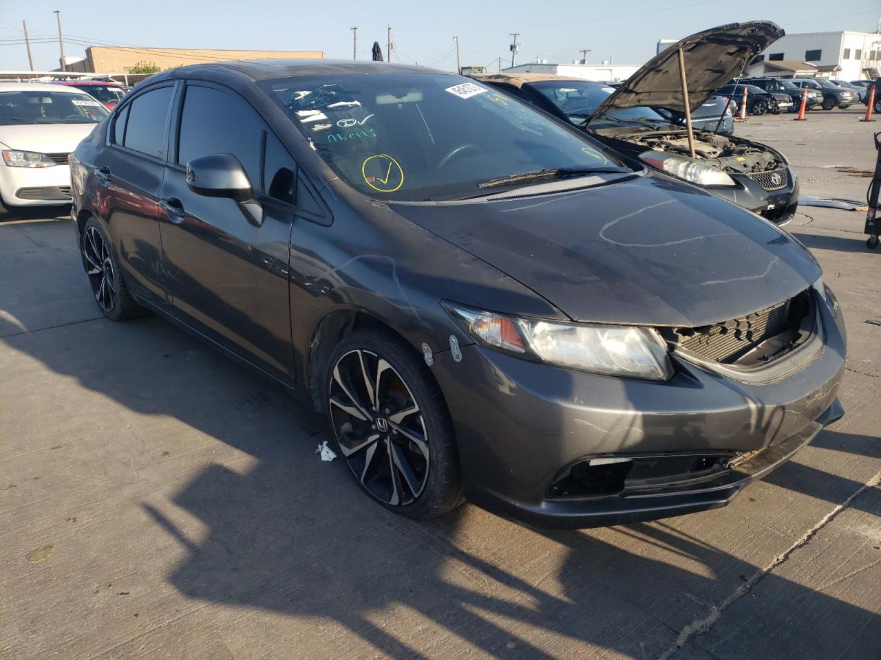 HONDA CIVIC SI 2013 with VIN 2HGFB6E53DH708418 - Photo from auction