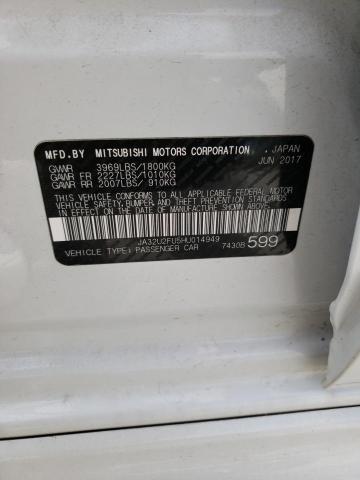 Photo 10 from auction – 2017 MITSUBISHI LANCER ES with VIN JA32U2FU5HU014949