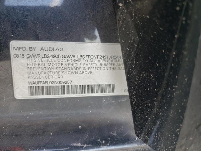 Photo 10 from auction – 2016 AUDI A4 PREMIUM with VIN WAUFFAFL0GN009257