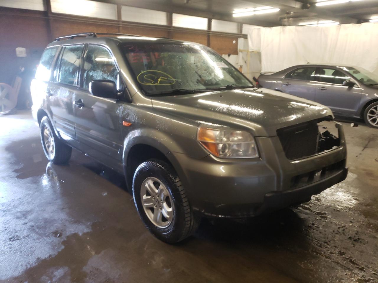 HONDA PILOT LX 2007 with VIN 5FNYF18127B029709 - Photo from auction