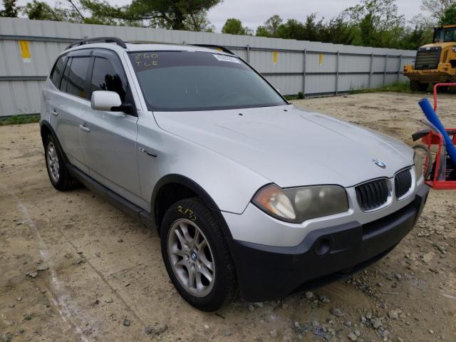 BMW X3 2.5I 2005 with VIN WBXPA73445WC49236 - Photo from auction