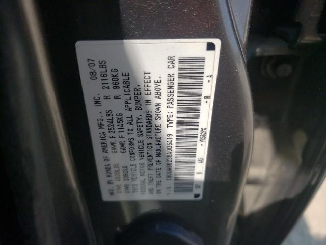 Photo 10 from auction – 2008 ACURA TL with VIN 19UUA66238A005419