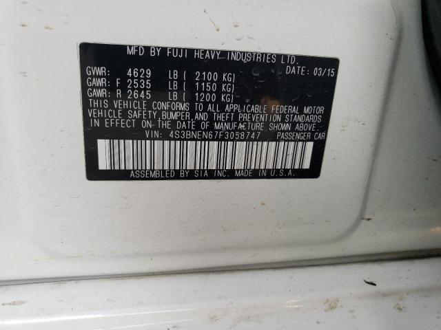 Photo 10 from auction – 2015 SUBARU LEGACY 3.6 with VIN 4S3BNEN67F3058747