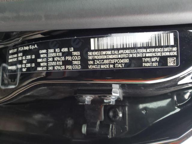 Photo 10 from auction – 2015 JEEP RENEGADE L with VIN ZACCJBBTXFPC04580