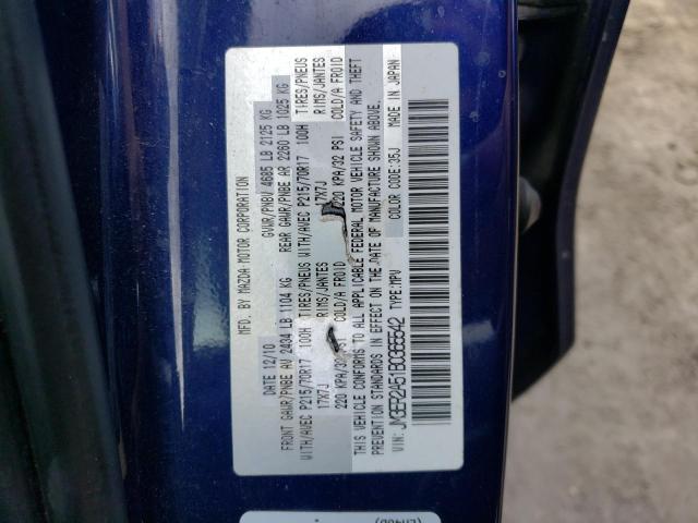 Photo 10 from auction – 2011 MAZDA CX-7 with VIN JM3ER2A51B0365542