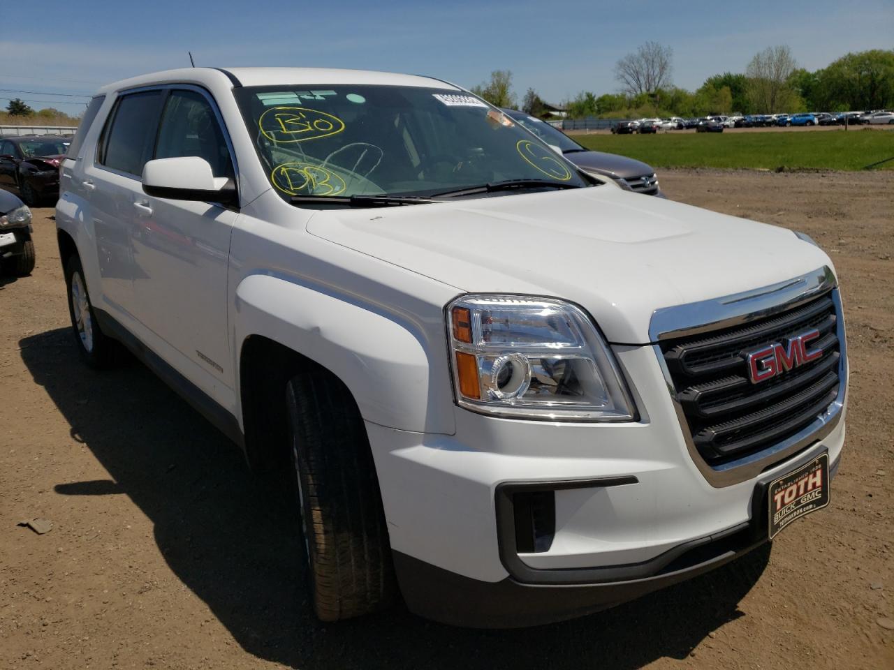 GMC TERRAIN SL 2017 with VIN 2GKALMEK0H6334131 - Photo from auction